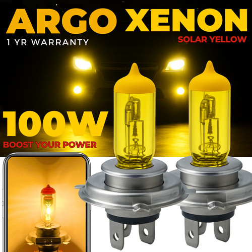 Xenon yellow headlight 100w - h4,