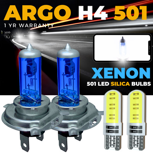 Headlight xenon white 100w - h4,