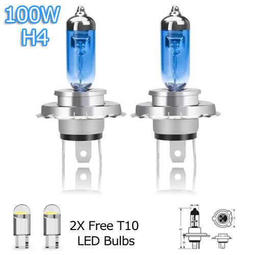 100w superwhite xenon - h4,