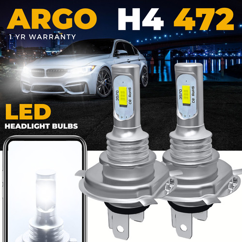 Led headlight bulbs xenon - h4,
