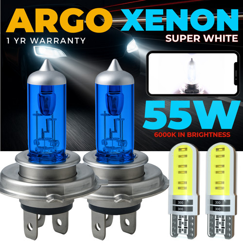 55w super white xenon - white,